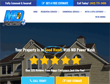 Tablet Screenshot of mdpowerwash.net